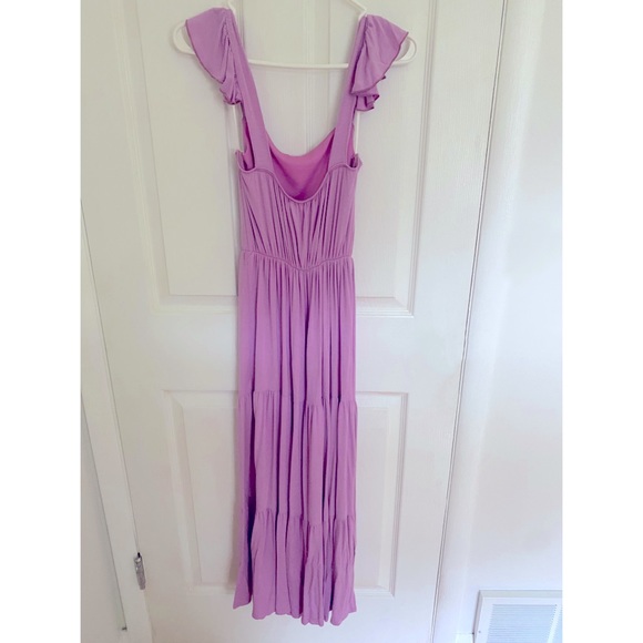 Lilac Flowy Maxi Dress - Picture 4 of 4
